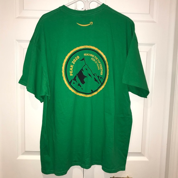 Men’s Green “Peak 2020” Cotton T-Shirt - Picture 2 of 5